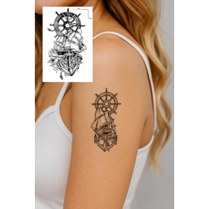 Geçici Çapa Figürlü Mini Dövme Tattoo