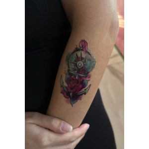 Geçici Çapa Figürlü Mini Dövme Tattoo