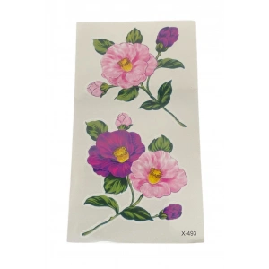 Geçici Çiçek Figürlü Dövme Tatto