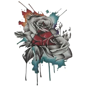 Geçici Çiçek Figürlü Dövme Tattoo