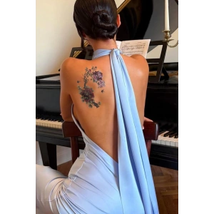 Geçici Çiçek Figürlü Dövme Tattoo