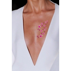 Geçici Çiçek Figürlü Mini Dövme Tattoo