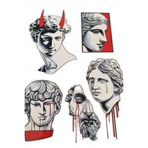 Geçici Davut Heykeli Figürlü Dövme Tattoo