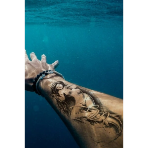 Geçici Deniz Kızı Dövme Tattoo