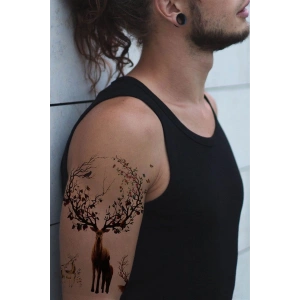 Geçici Geyik Dövme Tattoo