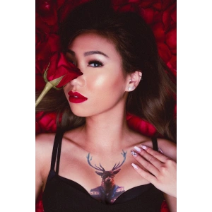 Geçici Geyik ve Köpek Dövme Tattoo