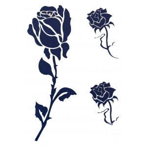 Geçici Gül Figürlü 12 Saat Sonra Kararan Dövme Tatto