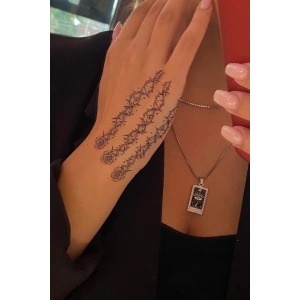 Geçici Gül Figürlü Dövme Tatto