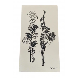 Geçici Gül Figürlü Dövme Tatto