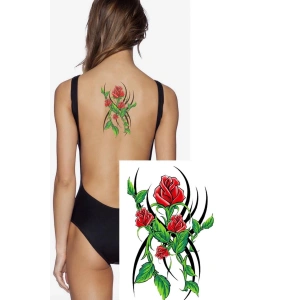 Geçici Gül Figürlü Dövme Tattoo