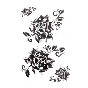 Geçici Gül Figürlü Dövme Tattoo