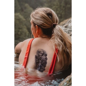 Geçici Gül ve Saat Dövme Tattoo