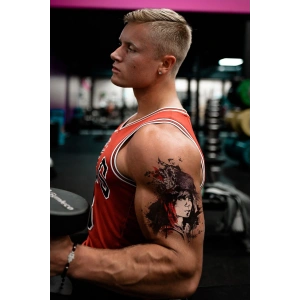 Geçici Kadın Modelli Dövme Tattoo