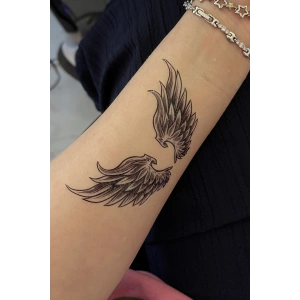 Geçici Kanat Figürlü Mini Dövme Tattoo