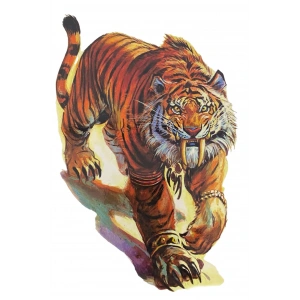 Geçici Kaplan Figürlü Dövme Tatto