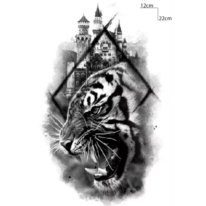 Geçici Kaplan Figürlü Dövme Tattoo