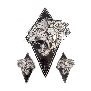 Geçici Kaplan Figürlü Dövme Tattoo