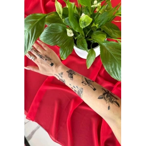 Geçici Karışık Figür Dövme Tattoo