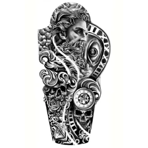 Geçici Karışık Figürlü Dövme Tattoo