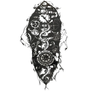 Geçici Karışık Figürlü Dövme Tattoo