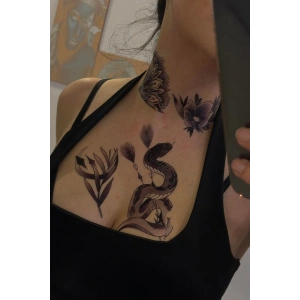 Geçici Karışık Figürlü Dövme Tattoo