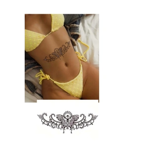 Geçici Kelebek Figürlü Dövme Tattoo