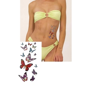 Geçici Kelebek Figürlü Dövme Tattoo