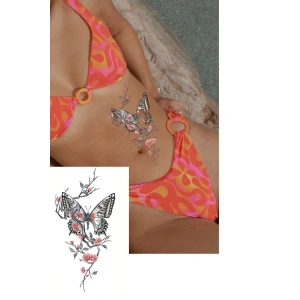 Geçici Kelebek Figürlü Dövme Tattoo