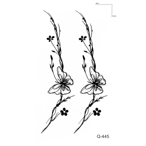 Geçici Kelebek Figürlü Mini Dövme Tattoo