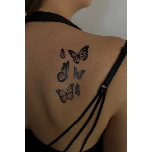 Geçici Kelebek Figürlü Mini Dövme Tattoo