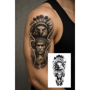 Geçici Kızıldereli Figürlü Dövme Tattoo