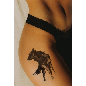Geçici Kurt Dövme Tattoo