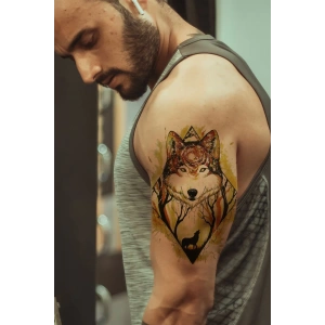 Geçici Kurt Dövme Tattoo