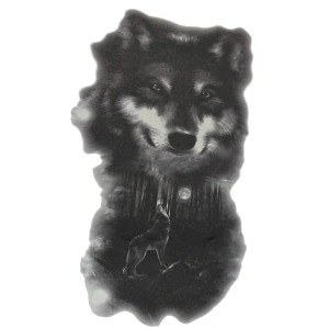 Geçici Kurt Figürlü Dövme Tattoo