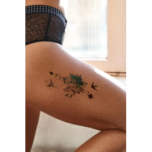 Geçici Kuş Figürlü Dövme Tattoo