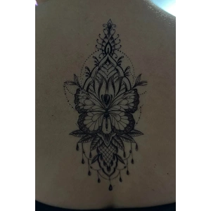 Geçici Lotus Figürlü Dövme Tattoo