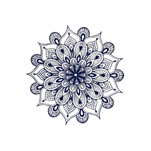 Geçici Mandala Figürlü 12 Saat Sonra Kararan Dövme Tatto