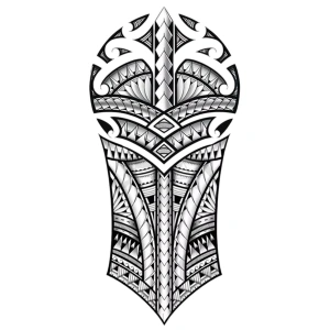 Geçici Maori Model Dövme Tattoo