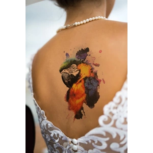 Geçici Papagan Dövme Tattoo