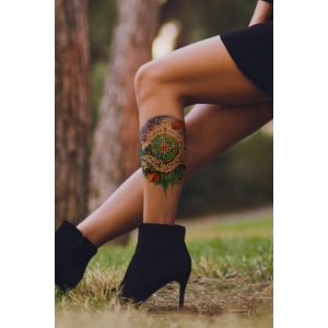 Geçici Pusula Dövme Tattoo