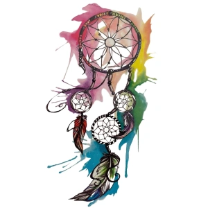 Geçici Rüya Kapanı Figürlü Dövme Tattoo