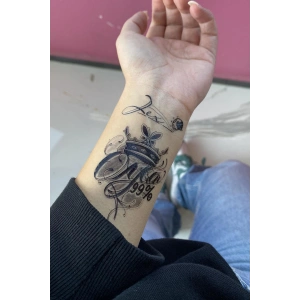 Geçici Taç Figürlü Dövme Tattoo