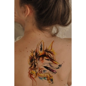 Geçici Tilki Dövme Tattoo
