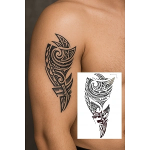 Geçici Tribal Figürlü Dövme Tattoo