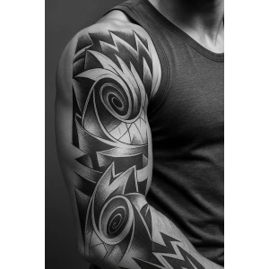 Geçici Tribal Figürlü Dövme Tattoo