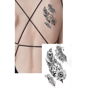 Geçici Tüy Figürlü Dövme Tattoo