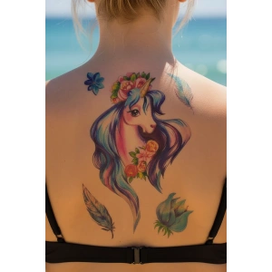 Geçici Unicorn Dövme Tattoo