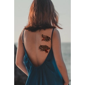 Geçici Vahşi Kurt Dövme Tattoo
