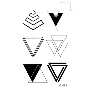 Geometrik Mini Geçici Dövme Tattoo