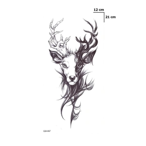 Geyik Dövme Geçici Tattoo